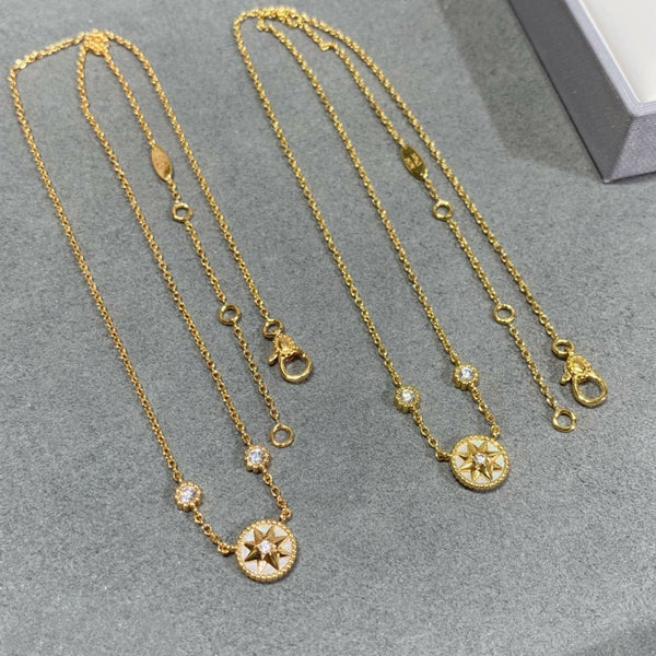 COLLANA ROSE VENTS 2 DIAMANTI IN ORO ROSA