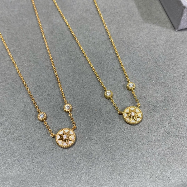 COLLANA ROSE VENTS 2 DIAMANTI IN ORO ROSA