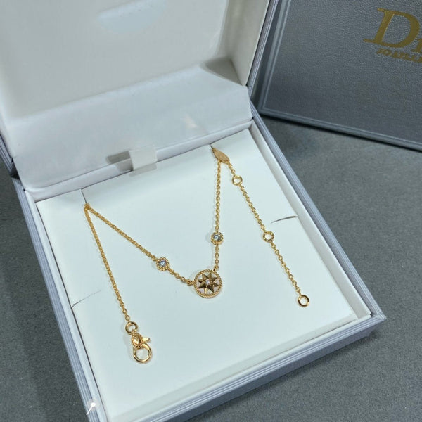 COLLANA ROSE VENTS 2 DIAMANTI IN ORO ROSA