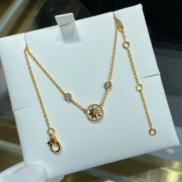 COLLANA ROSE VENTS 2 DIAMANTI IN ORO ROSA