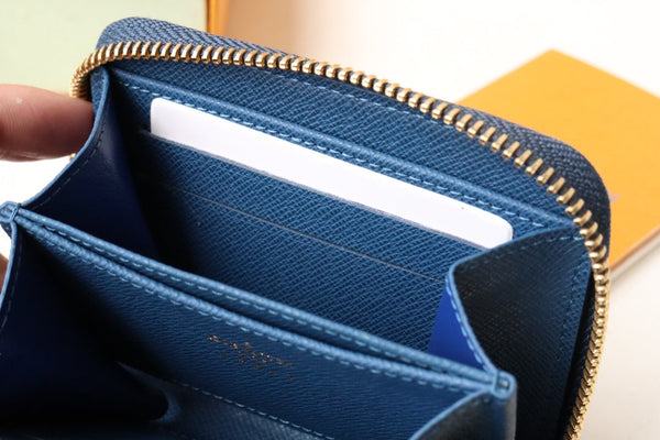 LV ZIPPY COIN 11CM DENIM BLU