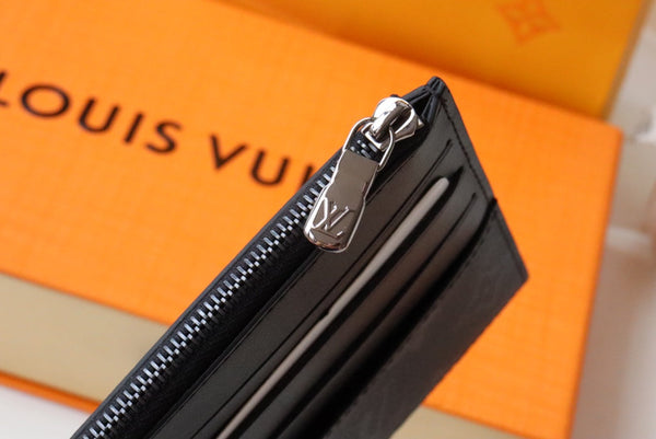 BORSA SLIM LV IN TELA MONOGRAMMA BLU 20 CM