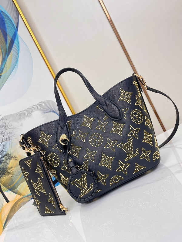 BLOSSOM PM 20 PELLE DI VITELLO MAHINA NERA