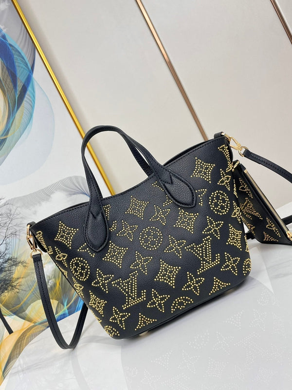 BLOSSOM PM 20 PELLE DI VITELLO MAHINA NERA