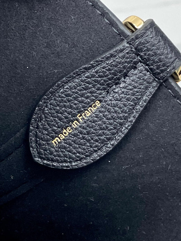 BLOSSOM PM 20 PELLE DI VITELLO MAHINA NERA