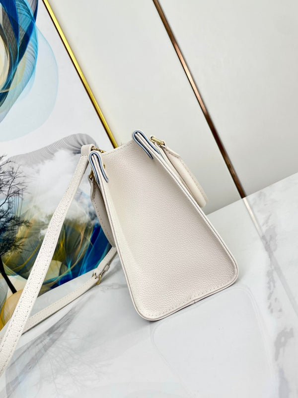 ONTHEGO 25 TELA MONOGRAMMA BIANCO VIOLA