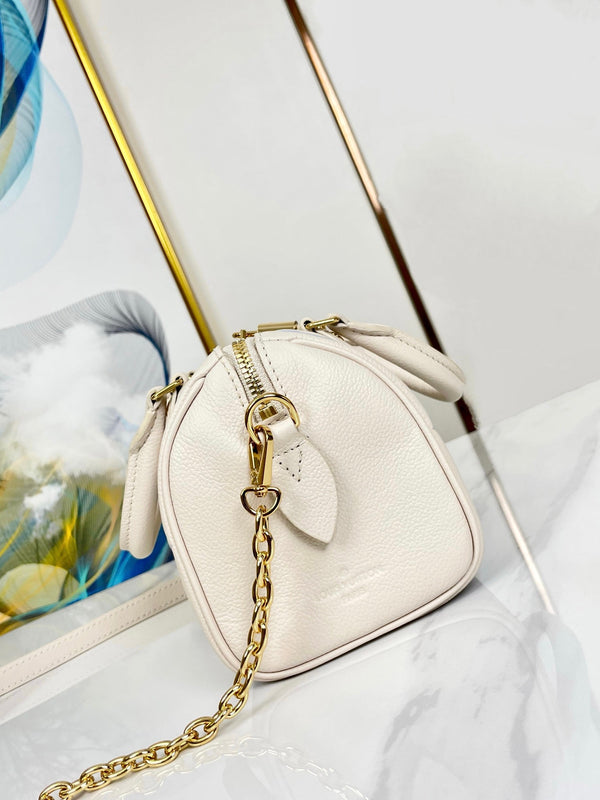 SPEEDY 20.5 BIANCO BLU TELA MONOGRAM