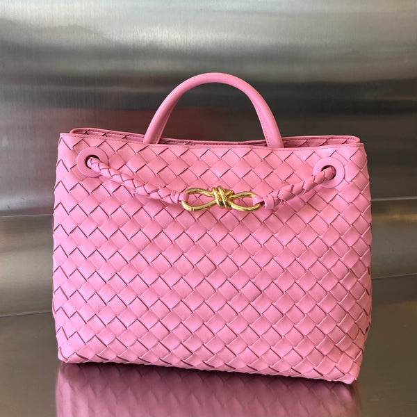 BV MEDIUM ANDIAMO 32CM PELLE D'AGNELLO ROSA
