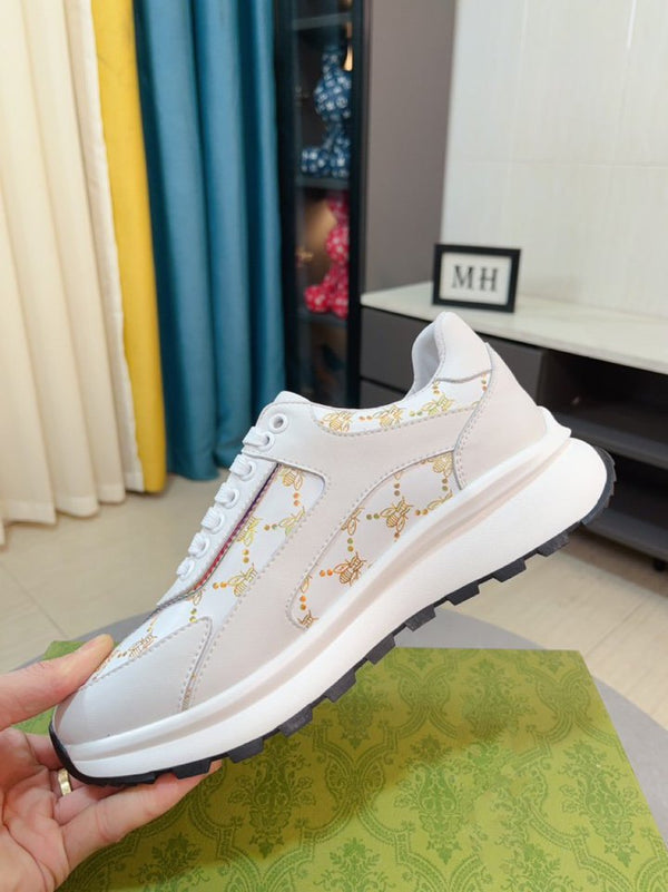 GG SNEAKER WHITE WITH ON PATTERN