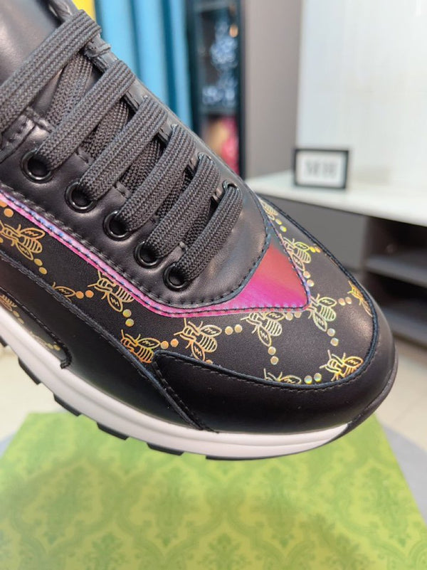 GG SNEAKER BLACK WITH ON PATTERN