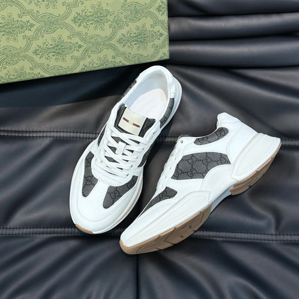 SCARPE DA SNEAKER GG RETRO RHYTON NERE BIANCHE