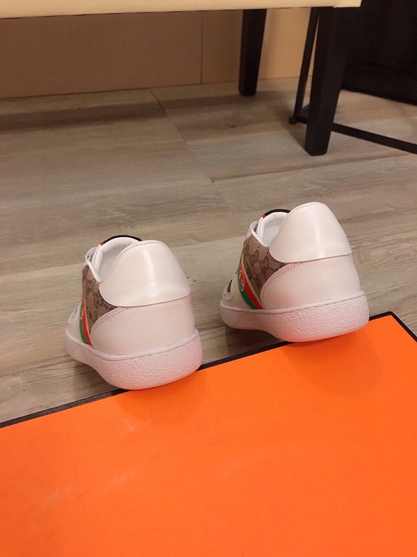 SNEAKERS SCREENER GRIGIE IN TELA GG BIANCHE