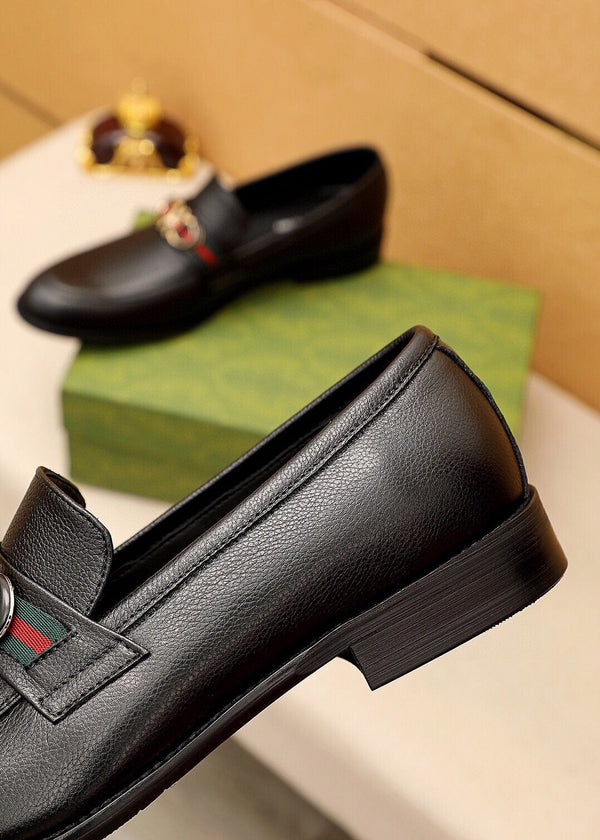 GG LOAFERS MENS MATTE BLACK COWHIDE