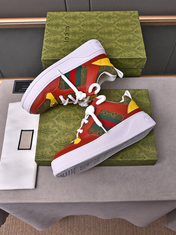 GG SNEAKERS SCREENER IN PELLE COLORATA