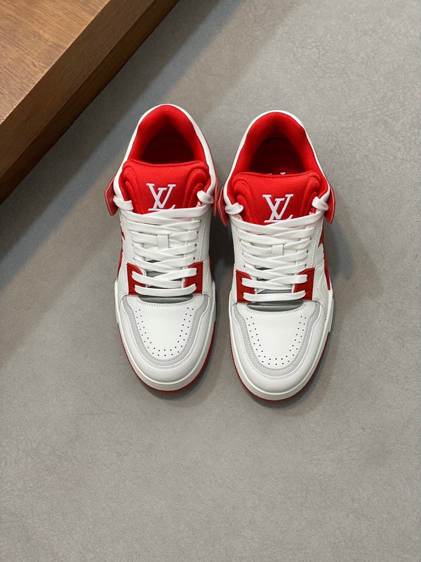 LV TRAINER RED WHITE SNEAKER
