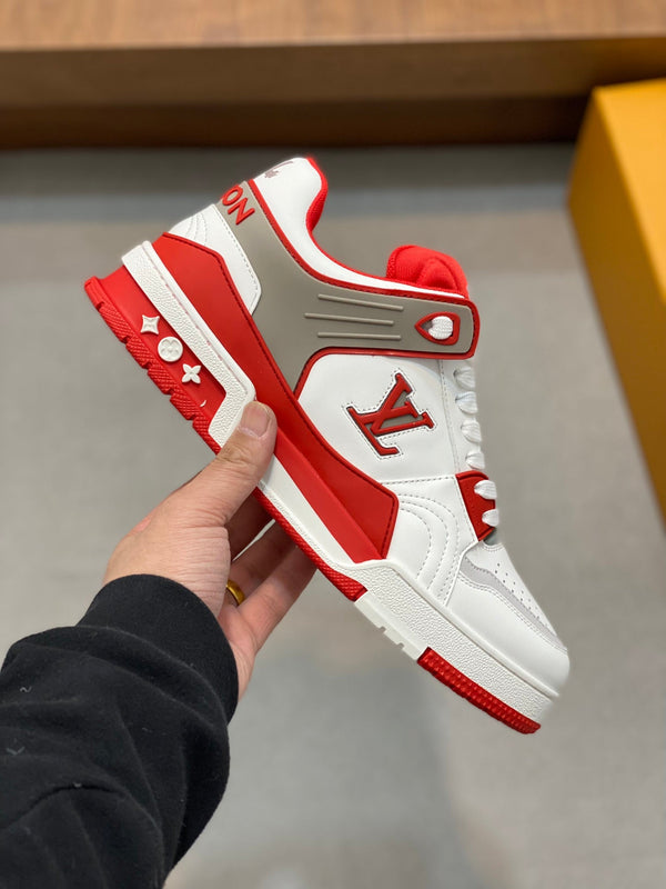 LV TRAINER RED WHITE SNEAKER