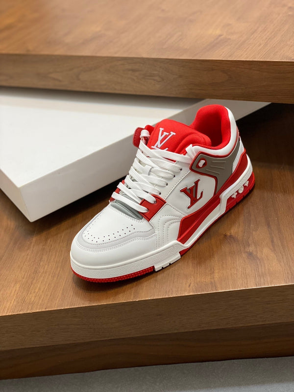 LV TRAINER RED WHITE SNEAKER