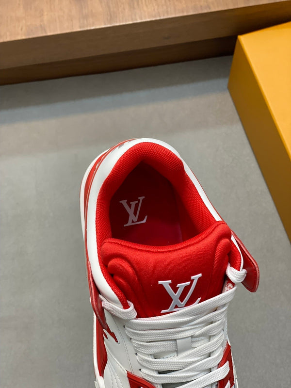 LV TRAINER RED WHITE SNEAKER