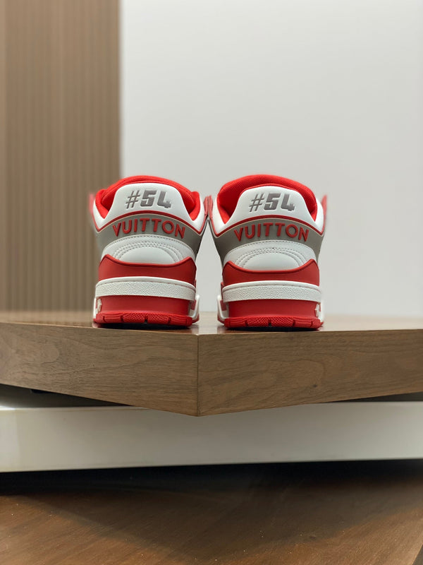 LV TRAINER RED WHITE SNEAKER