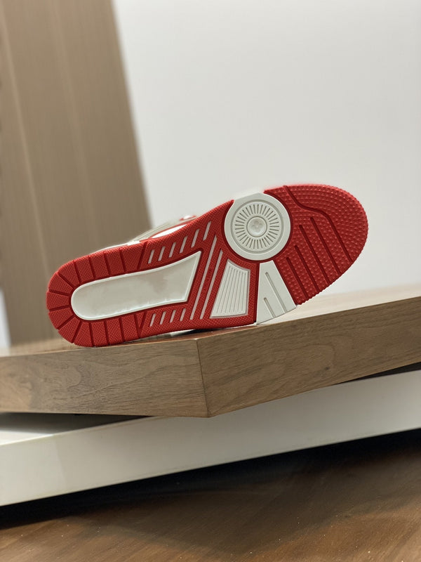 LV TRAINER RED WHITE SNEAKER