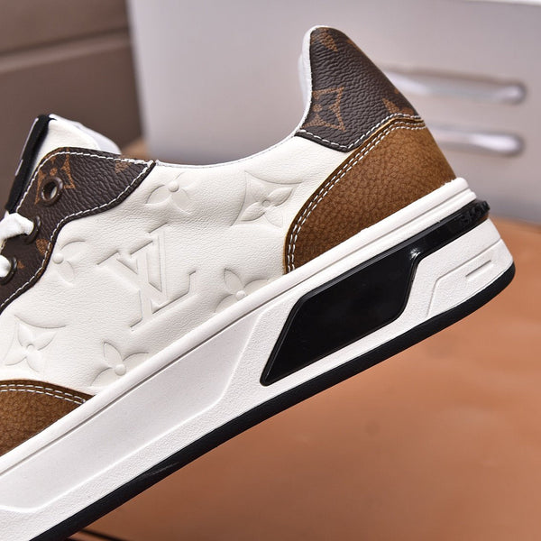 LV RIVOLI SNEAKER WHITE BROWN