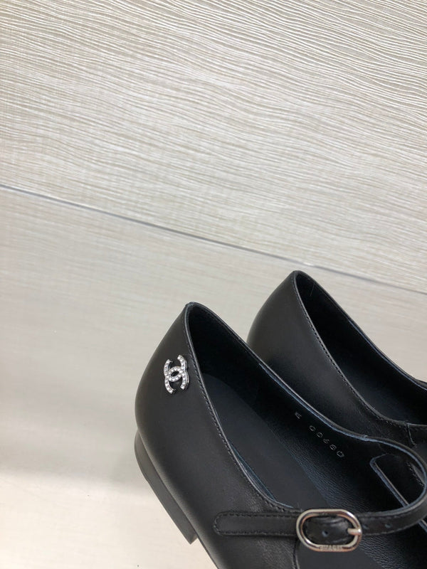 mary janes black lambskin grosgrain