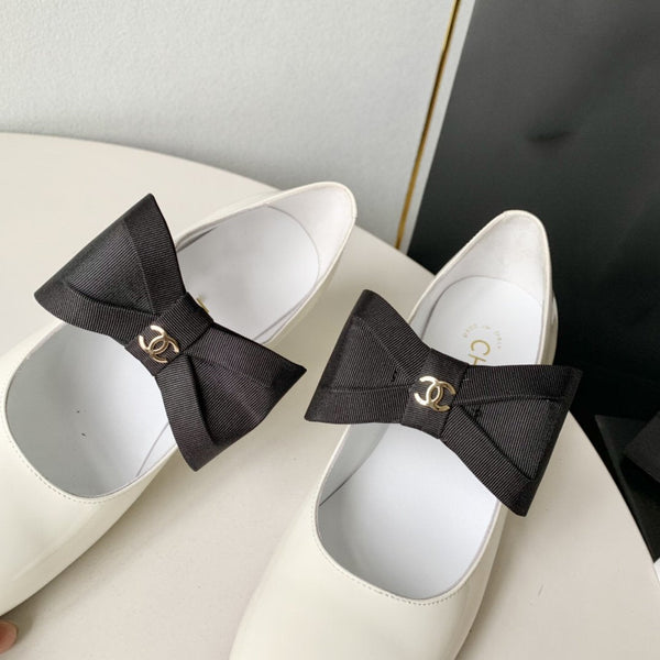 mary janes 60 white calfskin bow