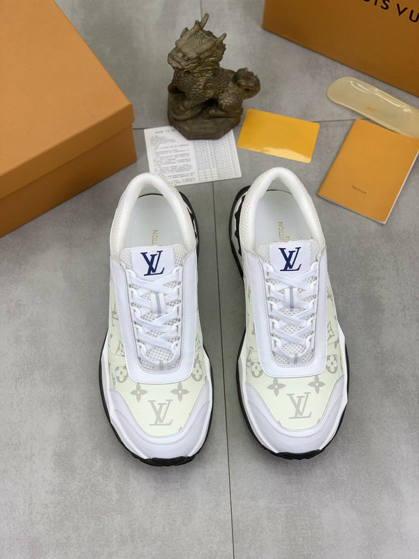 LV MONOGRAM SNEAKER WHITE BEIGE