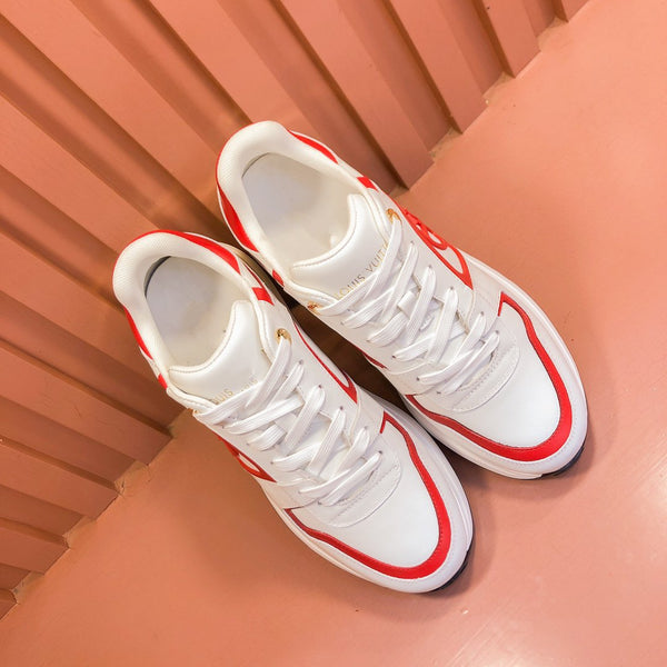 SNEAKER LV RUN AWAY BIANCA ROSSA