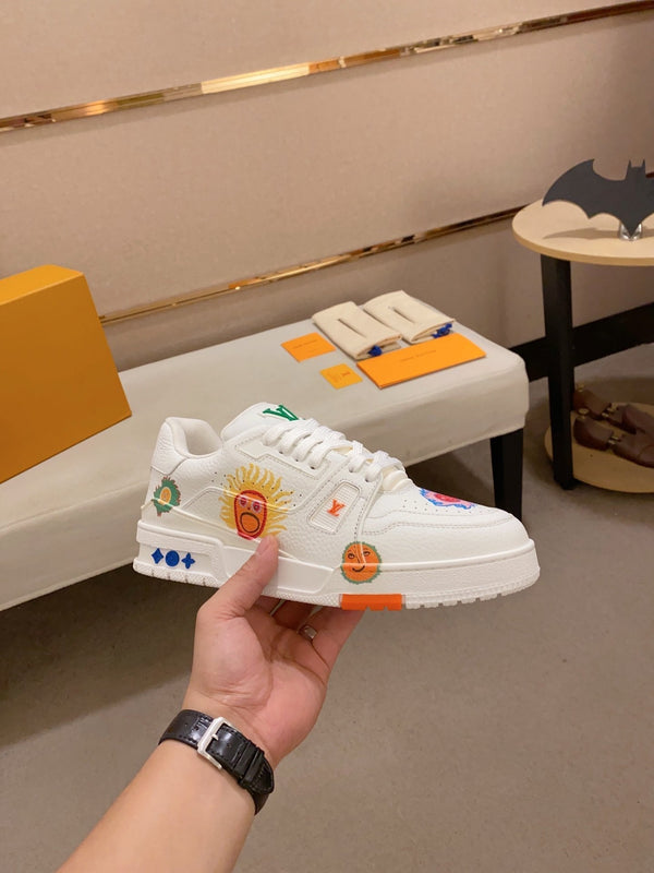 LV TRAINER SNEAKER WHITE