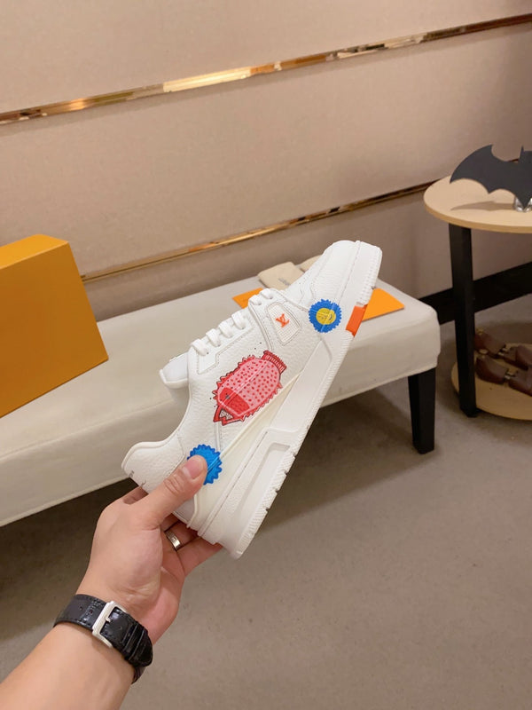 LV TRAINER SNEAKER WHITE