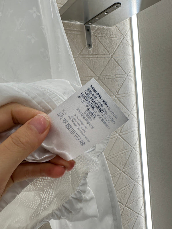 LV25 Obscure Jackquard Jacket White Polyester 291081