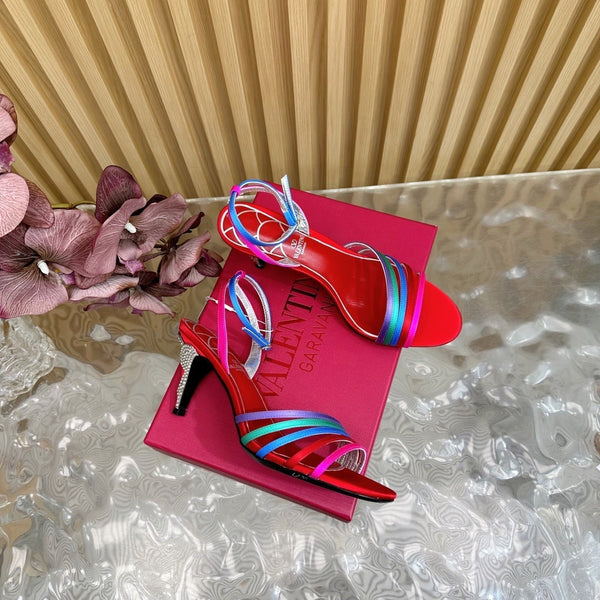 VT Gravani Embellished Leather Sandals 8cm