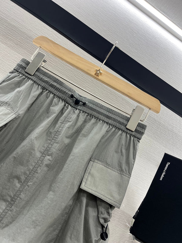 Moncle 25 Hooded Sun-Protective Jacket and Short Skirt Set Gray Nylon 249062