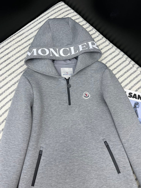 Moncle Hat-Printed Logo-Embellished Dress Gray Viscose 252314