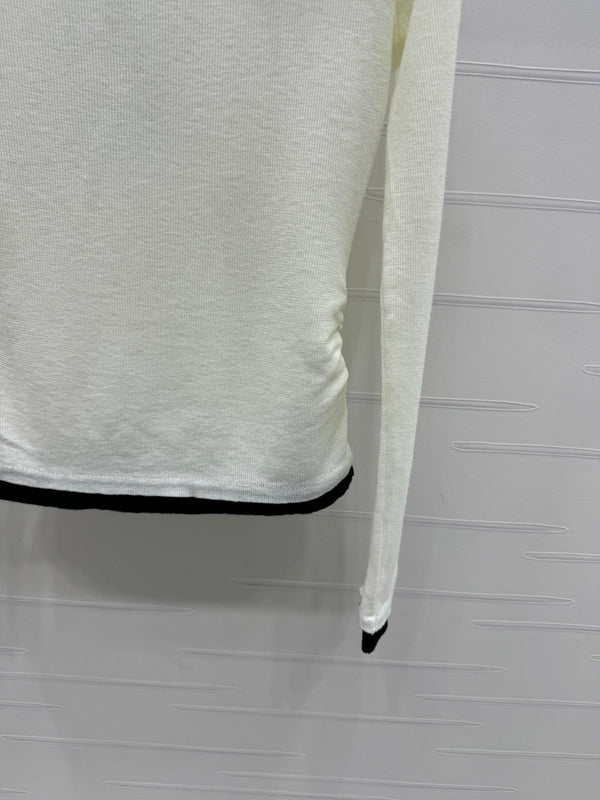 PULL MANCHES LONGUES EN TRICOT AVEC RUBAN CHANEL STYLE 288