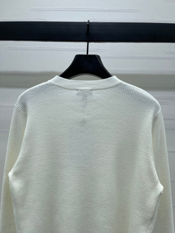 CHANEL GILET EN LAINE À MANCHES LONGUES STYLE 283