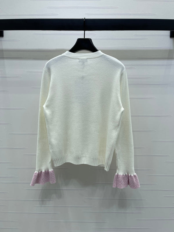 CHANEL GILET EN LAINE À MANCHES LONGUES STYLE 283