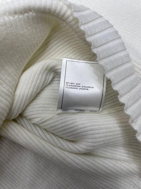 CHANEL GILET EN LAINE À MANCHES LONGUES STYLE 283