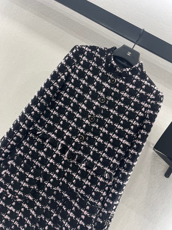 CHANEL MANTEAU ROBE LONGUE EN LAINE STYLE 268