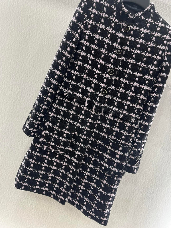 CHANEL MANTEAU ROBE LONGUE EN LAINE STYLE 268