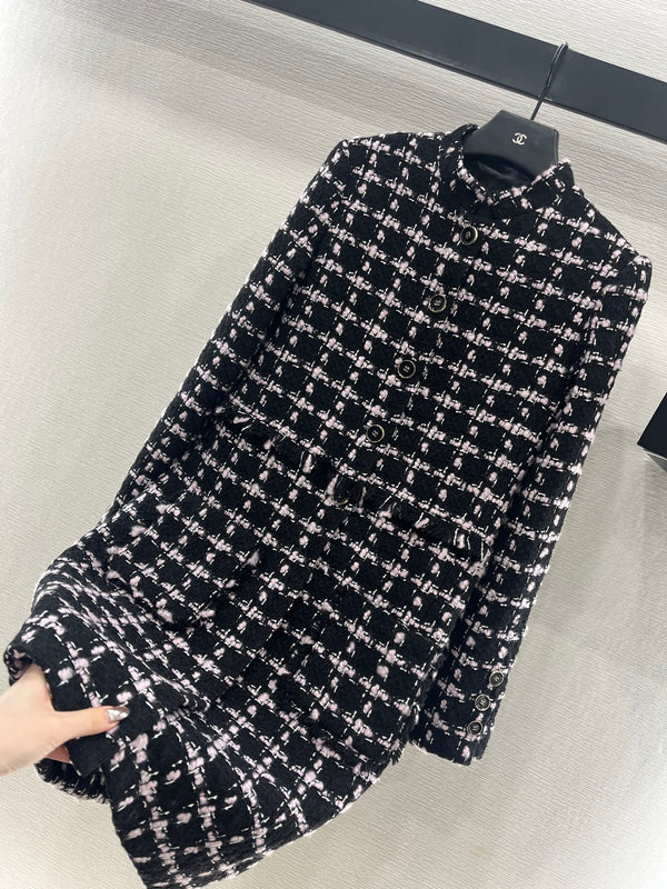 CHANEL MANTEAU ROBE LONGUE EN LAINE STYLE 268