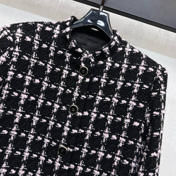 CHANEL ROBE LONGUE EN LAINE STYLE MANTEAU 267