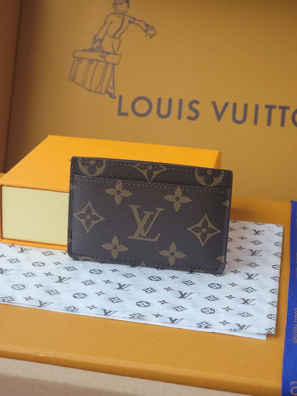 LV Card Holder 11cm Dark Brown Monogram Canvas 261840