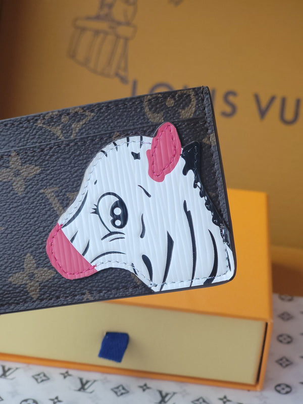 LV Card Holder 11cm Dark Brown Monogram Canvas 261840