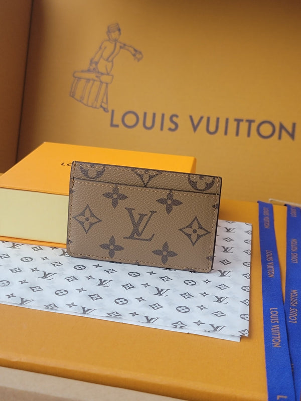 LV Card Holder 11cm Light Brown Monogram Canvas 261842