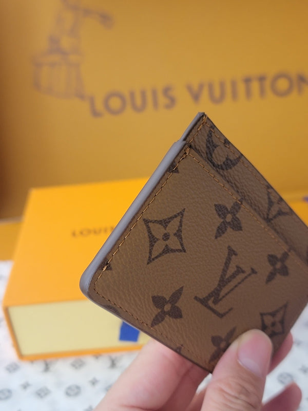 LV Card Holder 11cm Light Brown Monogram Canvas 261842