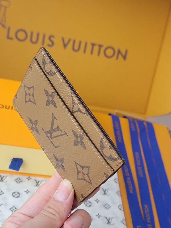 LV Card Holder 11cm Light Brown Monogram Canvas 261842