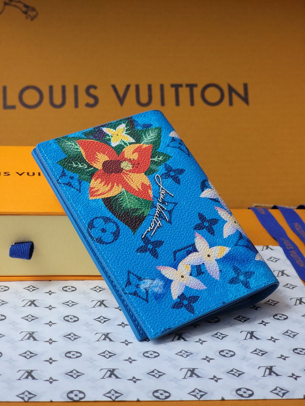 LV Wallet 14cm Blue Monogram Canvas 261846