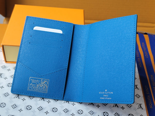 LV Wallet 14cm Blue Monogram Canvas 261846